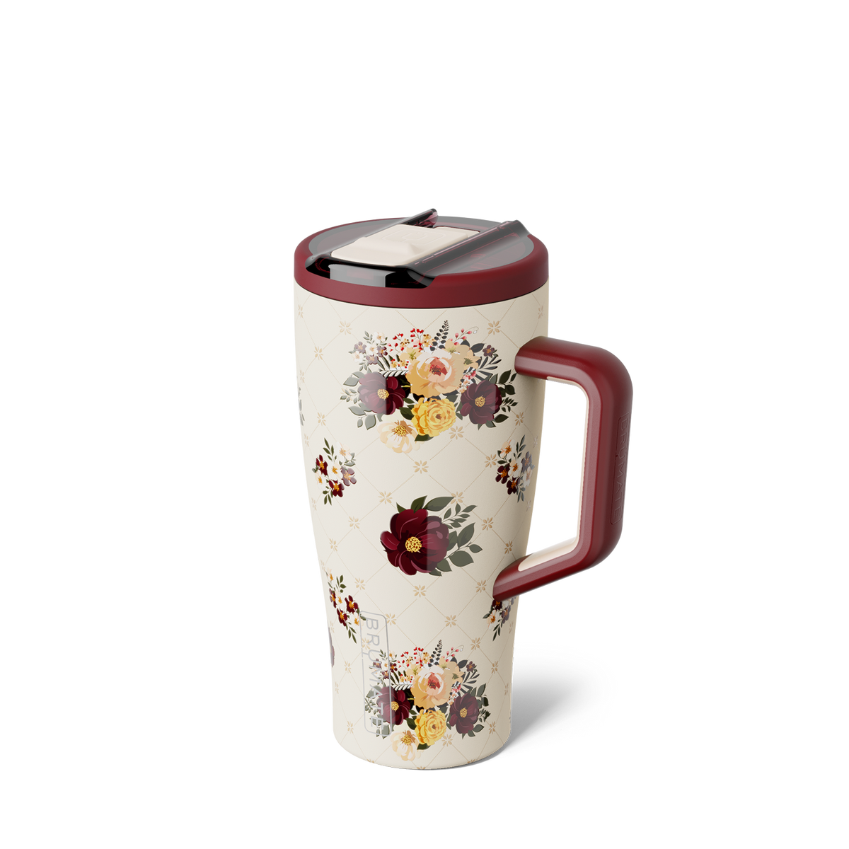 Era Flip 30oz | Quilted Floral Tumbler | BrüMate