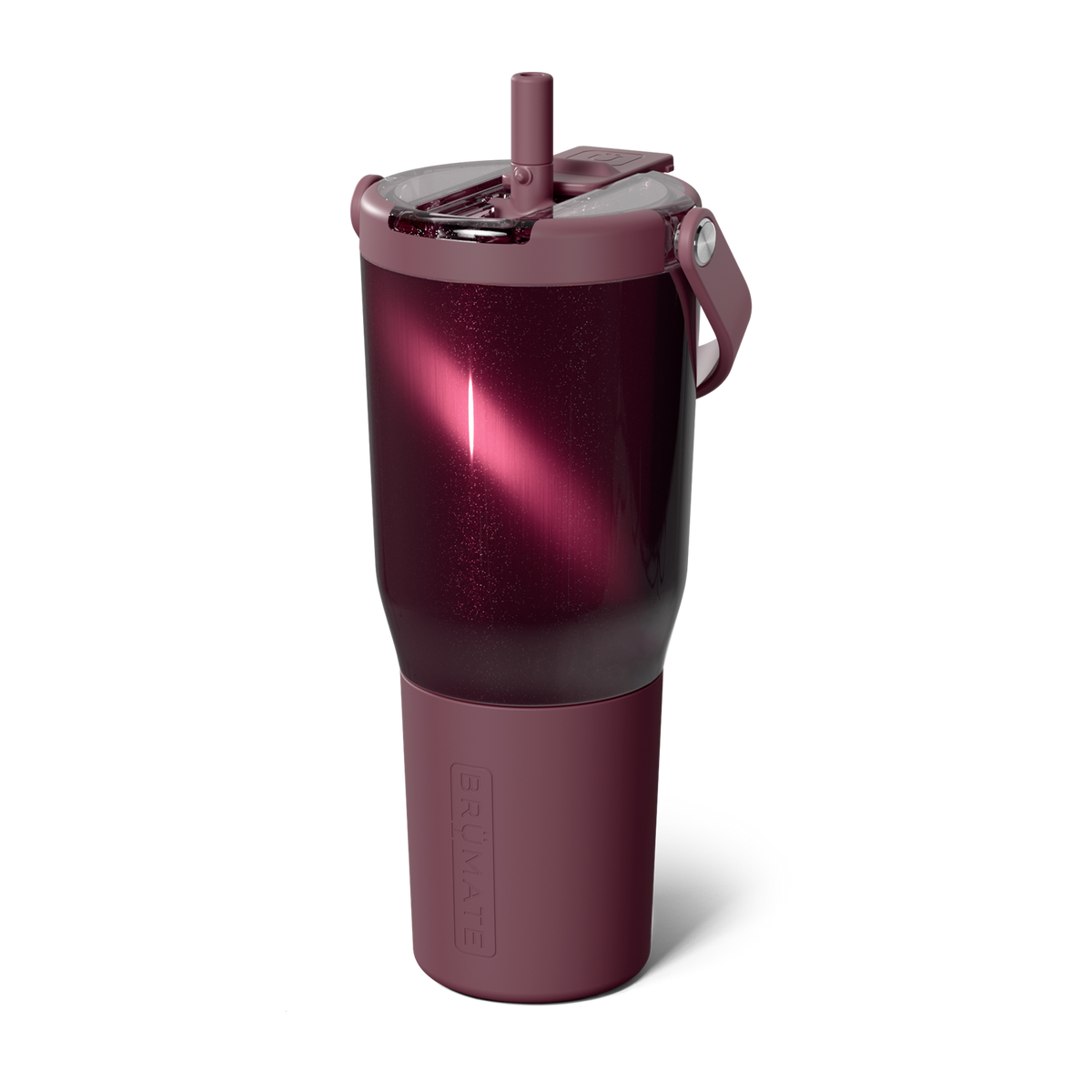 Resa Flip 35oz | Mystic Burgundy Glitter Tumbler | BrüMate